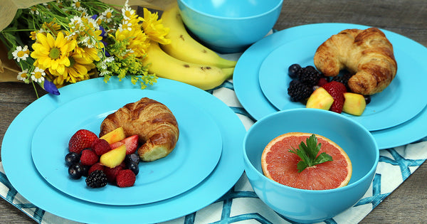 Reston Lloyd 6pc Melamine Salad Plate Set Turquoise