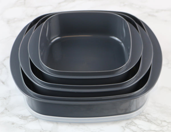 Reston Lloyd 6pc Microwave Cookware & Storage Set Charcoal