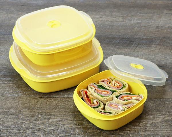 Reston Lloyd 6pc Microwave Cookware & Storage Set Lemon