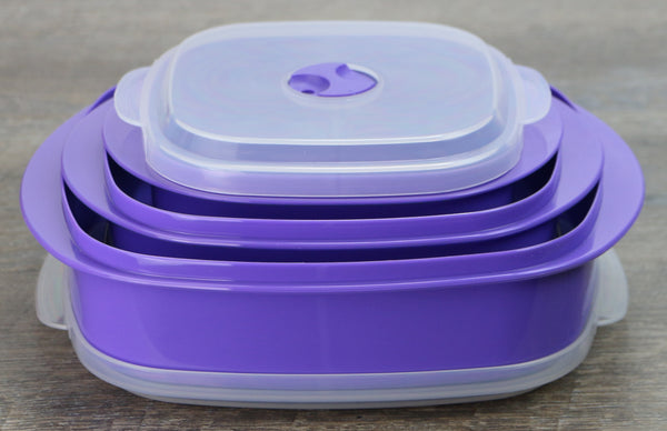 Reston Lloyd 6pc Microwave Cookware & Storage Set Purple