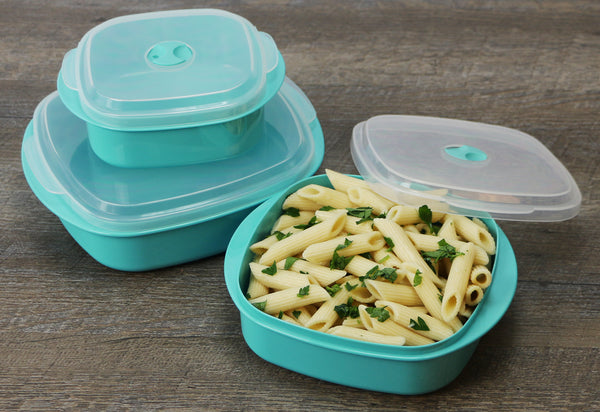 Reston Lloyd 6pc Microwave Cookware & Storage Set Turquoise