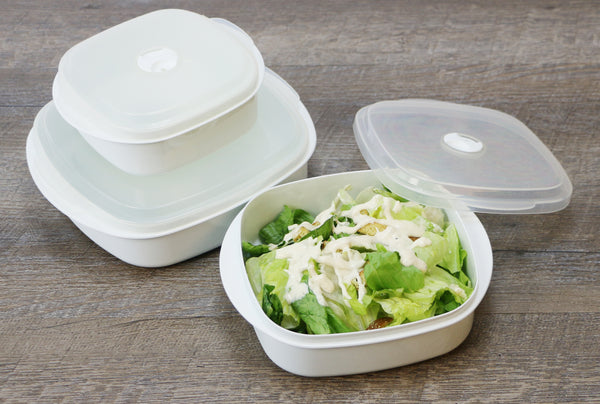 Reston Lloyd 6pc Microwave Cookware & Storage Set White