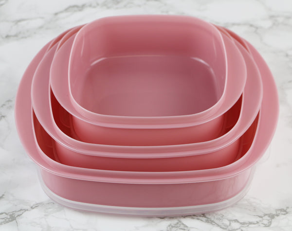 Reston Lloyd 6pcMicrowave Cookware & Storage Set PInk