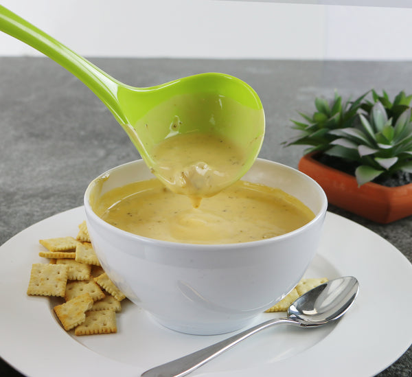 Reston Lloyd Calypso Basics BPA-Free Melamine Kitchen 4-Piece Food Grade Plastic Utensil Set With Spoon Spatula Ladle Slotted Spoon By Reston Lloyd Lime