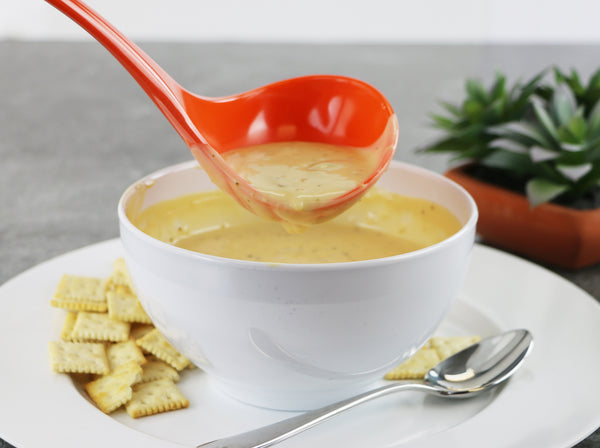 Reston Lloyd Calypso Basics BPA-Free Melamine Kitchen 4-Piece Food Grade Plastic Utensil Set With Spoon Spatula Ladle Slotted Spoon By Reston Lloyd Orange