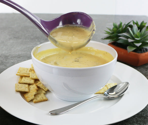 Reston Lloyd Calypso Basics BPA-Free Melamine Kitchen 4-Piece Food Grade Plastic Utensil Set With Spoon Spatula Ladle Slotted Spoon By Reston Lloyd Plum