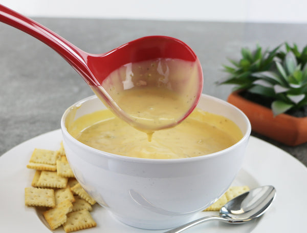 Reston Lloyd Calypso Basics BPA-Free Melamine Kitchen 4-Piece Food Grade Plastic Utensil Set With Spoon Spatula Ladle Slotted Spoon By Reston Lloyd Red