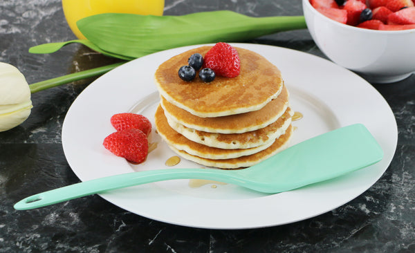 Reston Lloyd Calypso Basics BPA-Free Melamine Kitchen 4-Piece Food Grade Plastic Utensil Set With Spoon Spatula Ladle Slotted Spoon By Reston Lloyd Seafoam