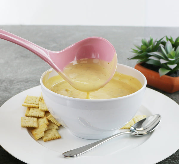 Reston Lloyd Calypso Basics BPA-Free Melamine Kitchen 4-Piece Food Grade Plastic Utensil Set With Spoon Spatula Ladle Slotted Spoon By Reston Lloyd Pink