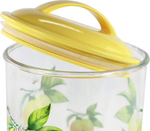 Reston Lloyd Calypso Basics By Reston Lloyd Acrylic Storage Canisters Set Of 3 - Fresh Lemons