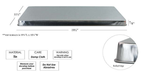 Reston Lloyd Calypso Basics By Reston Lloyd Rectangular Tin Burner Cover Red