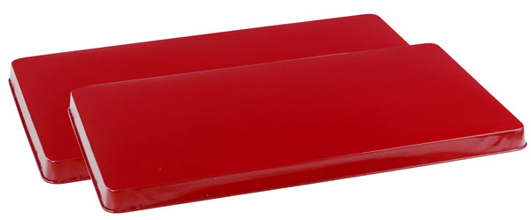 reston lloyd Calypso Basics by Reston Lloyd Rectangular Tin Burner Cover Red