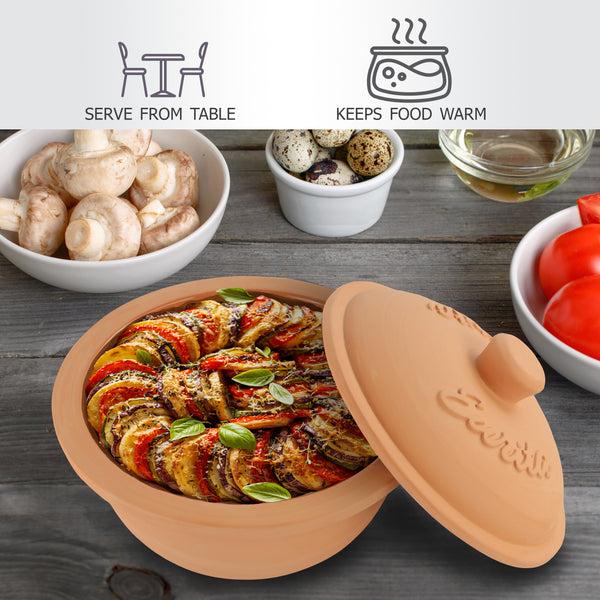 Reston Lloyd Eurita Clay Roaster Dutch Oven 2 Quarts