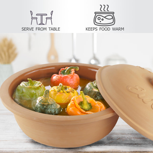 Reston Lloyd Eurita Clay Roaster Dutch Oven 4 Quarts