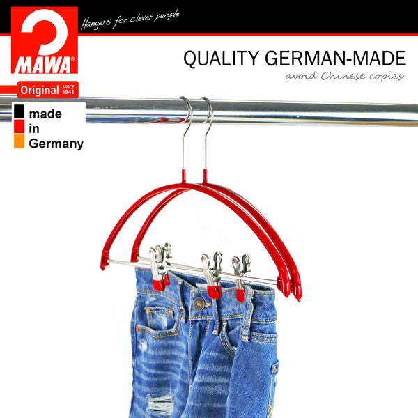 Reston Lloyd Euro 40-PK Pant Bar With Two Clips Red