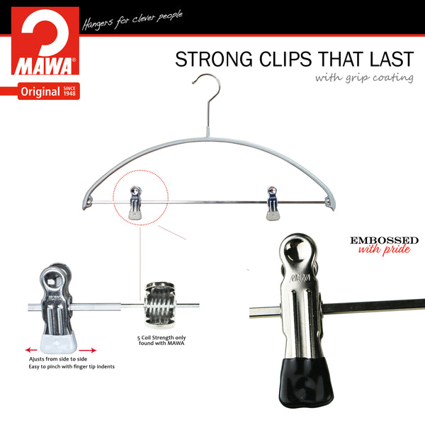 Reston Lloyd Euro 40-PK Pant Bar With Two Clips Silver