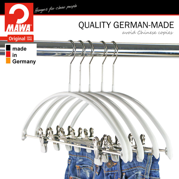 Reston Lloyd Euro 40-PK Pant Bar With Two Clips White