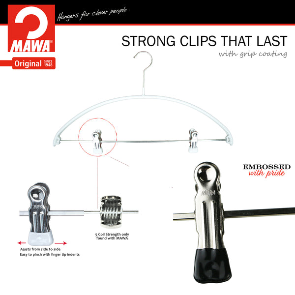 Reston Lloyd Euro 40-PK Pant Bar With Two Clips White