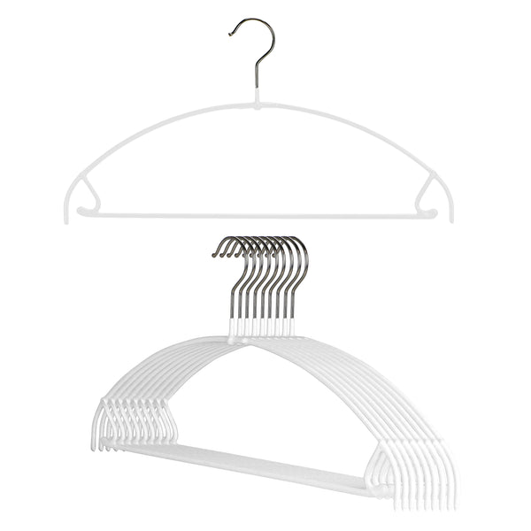 reston lloyd Euro Ultra Thin 42-PTU Pant Bar/Skirt Hook Hanger White