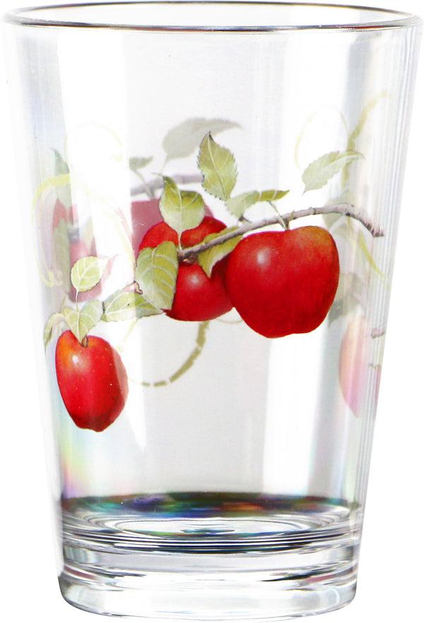 Reston Lloyd Harvest Apple Acrylic Drinkware 8oz Juice Glass Set Of 6