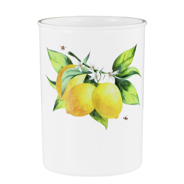 reston lloyd Large Plastic Utensil Holder Fresh Lemons