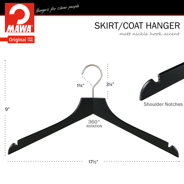Reston Lloyd Metropolis Series Bodyform Shirt With Shoulder Notches Hanger Profi 45/RE Black Silver Hook