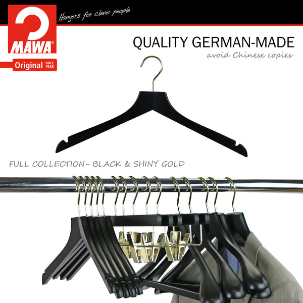 Reston Lloyd Metropolis Series Bodyform Shirt With Shoulder Notches Hanger Profi 45/RE Black Gold Hook