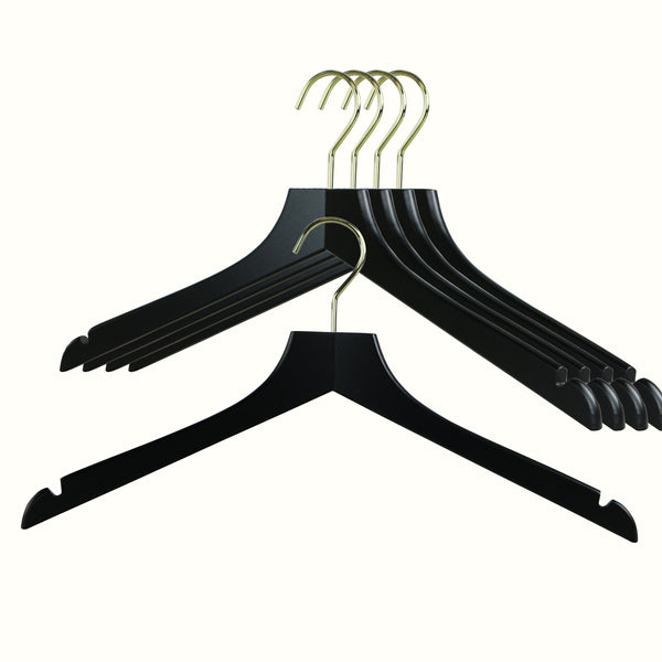 reston lloyd Metropolis Series Bodyform Shirt with Shoulder Notches Hanger Profi 45/RE Black Gold Hook