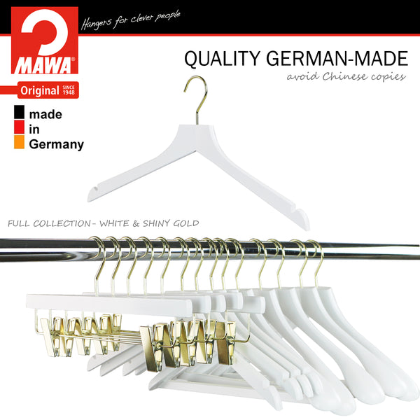 Reston Lloyd Metropolis Series Bodyform Shirt With Shoulder Notches Hanger Profi 45/RE White Gold Hook