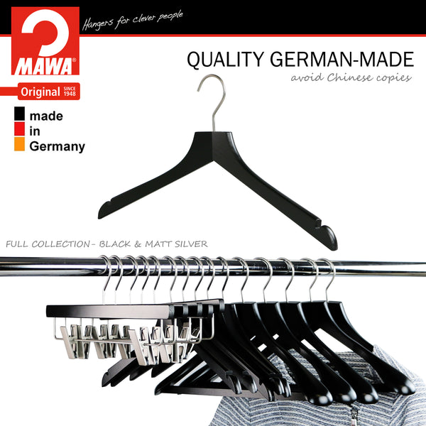 Reston Lloyd Metropolis Series Bodyform Shirt With Shoulder Notches Hanger Profi 45/RE Black Silver Hook