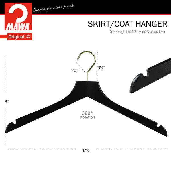 Reston Lloyd Metropolis Series Bodyform Shirt With Shoulder Notches Hanger Profi 45/RE Black Gold Hook