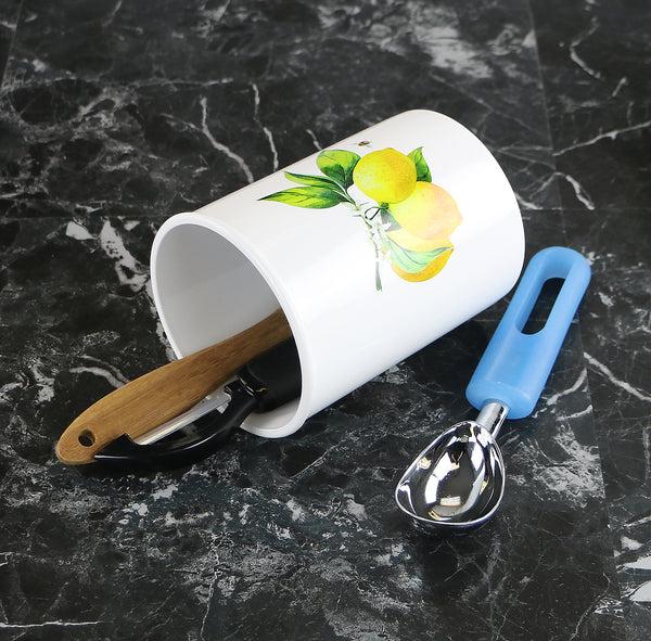 Reston Lloyd Mini Plastic Utensil Holder Fresh Lemon