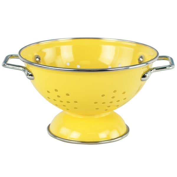 Reston Lloyd Powder Coated Colanders Various Sizes Lemon