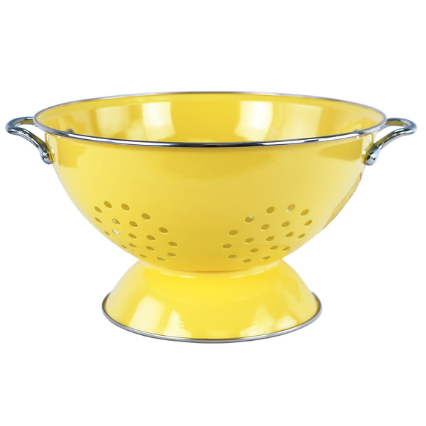 Reston Lloyd Powder Coated Colanders Various Sizes Lemon