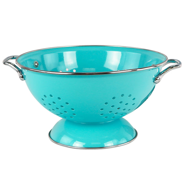 Reston Lloyd Powder Coated Colanders Various Sizes Turquoise