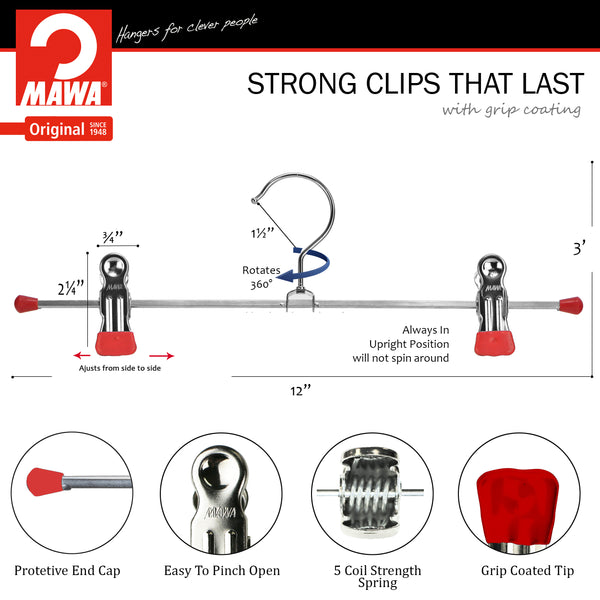 Reston Lloyd 12" Pant Hanger K-30D New Red