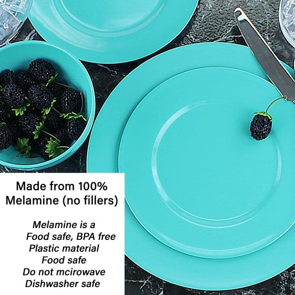 Reston Lloyd 12pc Melamine Dinner Set Turquoise