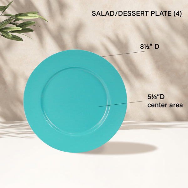 Reston Lloyd 12pc Melamine Dinner Set Turquoise