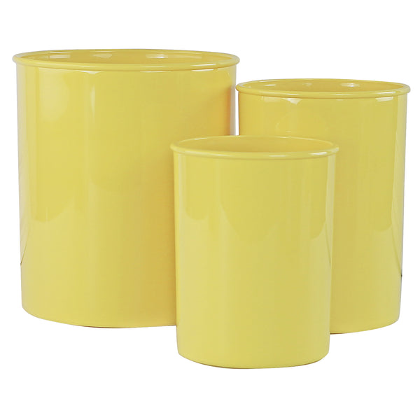 reston lloyd 3pc Plastic Utensil Holders Lemon