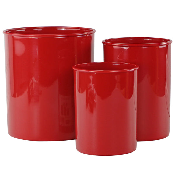 reston lloyd 3pc Plastic Utensil Holders Red