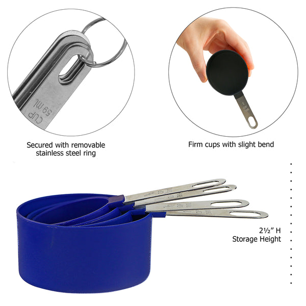 Reston Lloyd 4pc Measuring Cup Set Indigo
