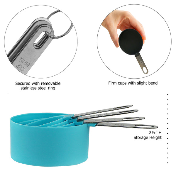 Reston Lloyd 4pc Measuring Cup Set Turquoise