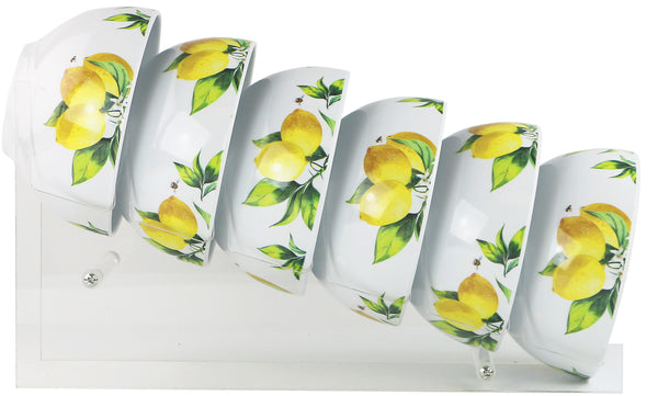 Reston Lloyd 6pc Melamine Bowl Set Fresh Lemons