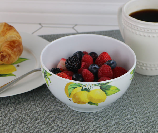 Reston Lloyd 6pc Melamine Bowl Set Fresh Lemons