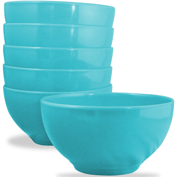 reston lloyd 6pc Melamine Bowl Set Turquoise