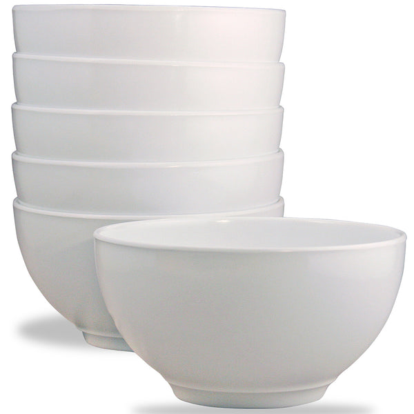 reston lloyd 6pc Melamine Bowl Set White