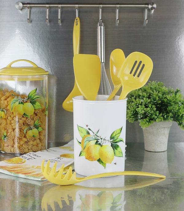 Reston Lloyd 6pc Utensil Holder Set Fresh Lemons