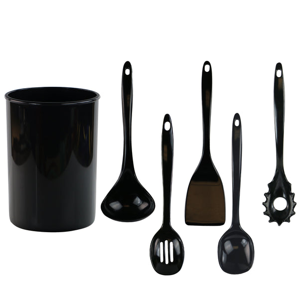 Reston Lloyd 6pc Utensil Set Black