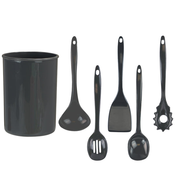 Reston Lloyd 6pc Utensil Set Charcoal