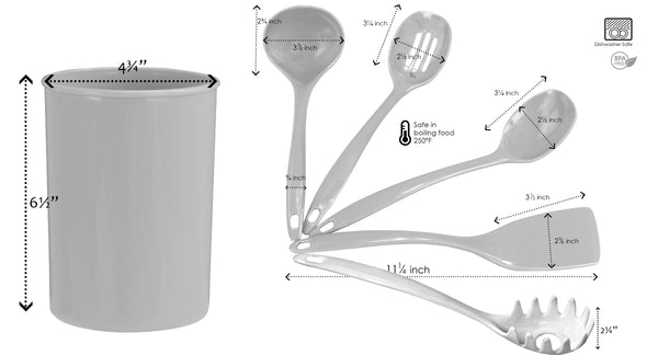 Reston Lloyd 6pc Utensil Set White